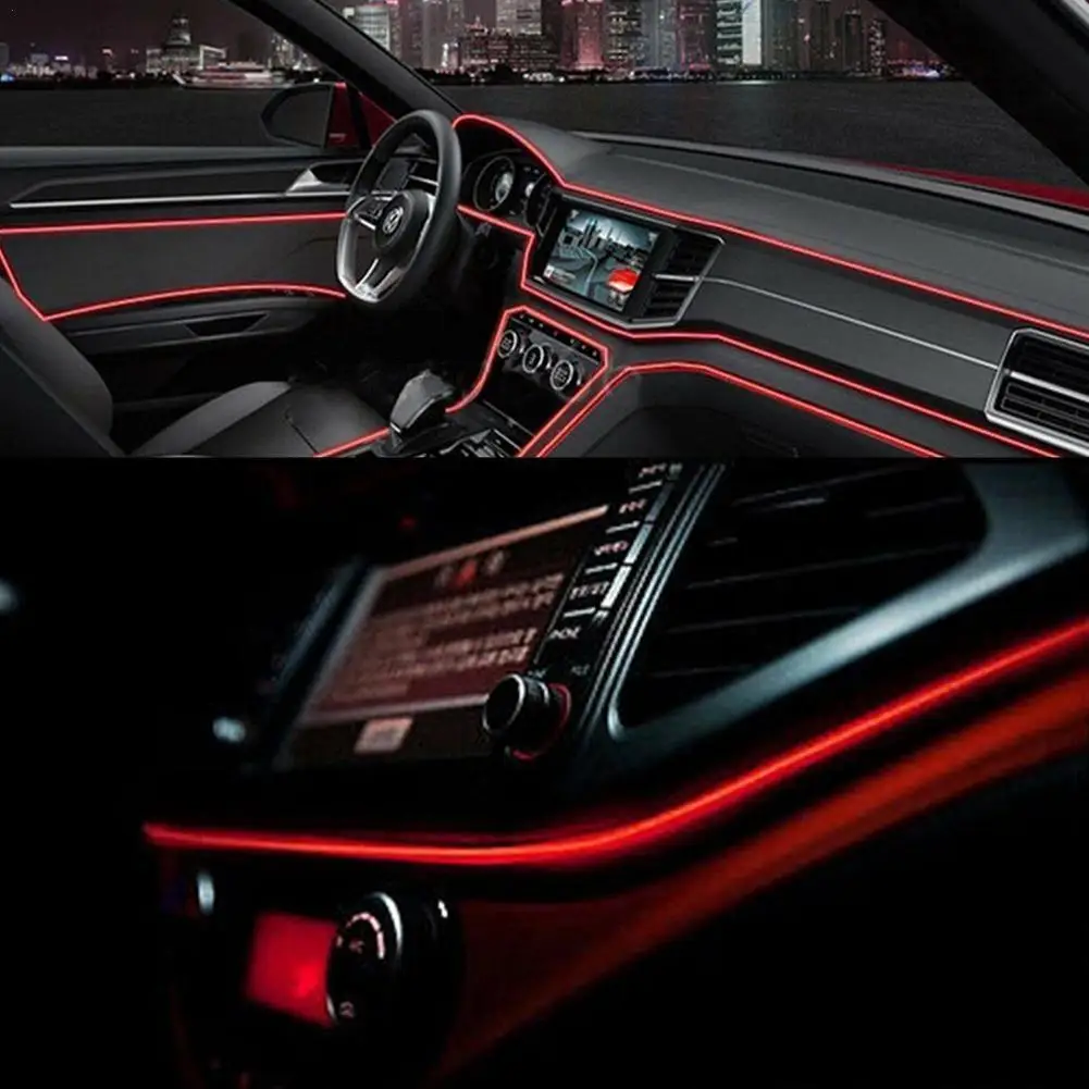 

12V LED Car Hight Mount Brake Lights 90/100cm Flexible LED Light Multi-mode Auto Turn Lamp Stop Strip Light Warning Signal A5K2