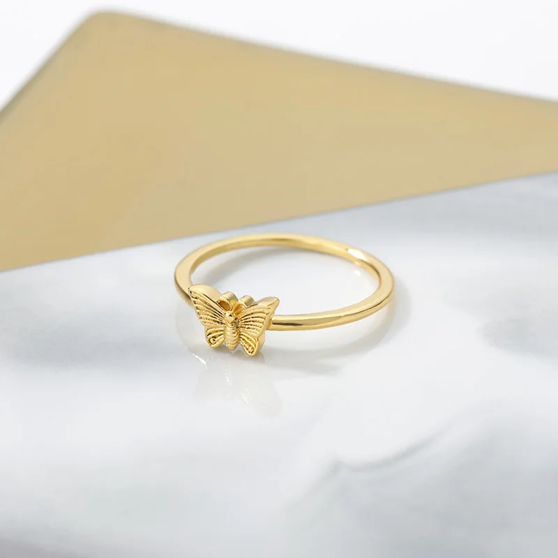 

Butterfly Rings For Women Girls Gold Silver Color Insect Finger Rings Couple Jewelry Christmas Valentine Day Best Friend Gifts