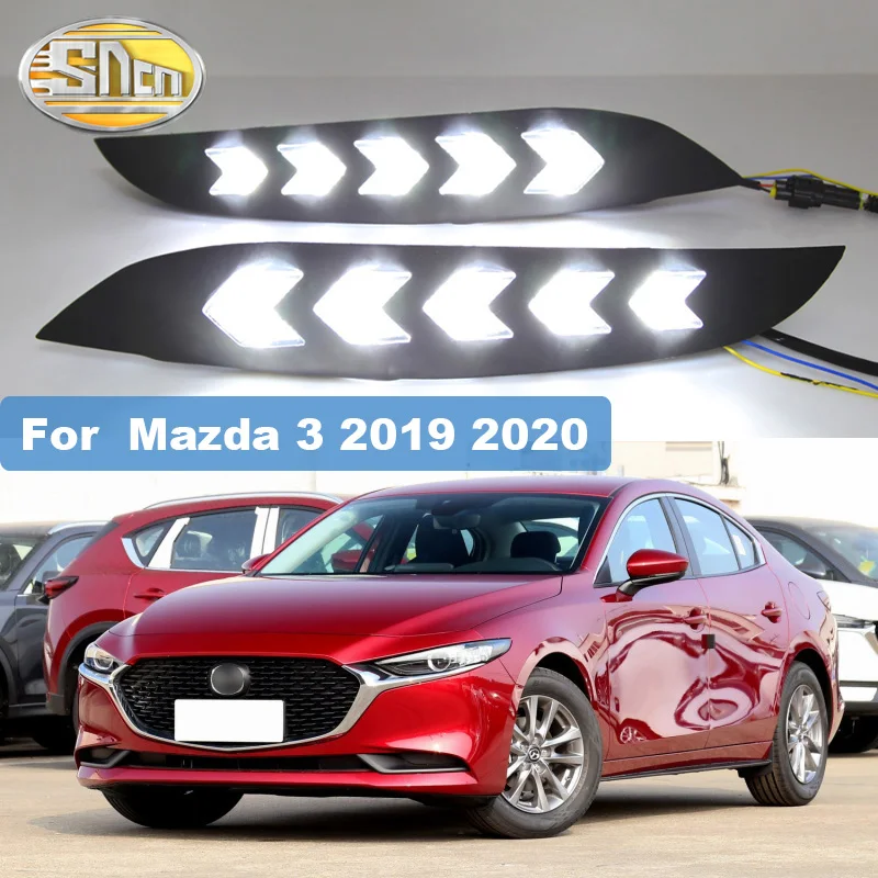 СВЕТОДИОДНЫЙ DRL для Mazda 3 Axela 2 шт. 2019 2020 12 В светодиодный дневный ходовой светильник