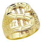 Классические полые кольца в стиле хип-хоп Рок со знаком доллара США для мужчин, ювелирные изделия в подарок