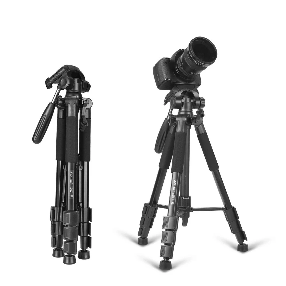 

Tripod Z666 Professional Portable Travel Aluminium Camera Tripod Accessories Stand with Pan Head for Canon Dslr Camera