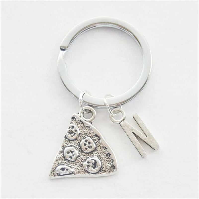 Брелок для ключей с монограммой брелок именем пиццы | Украшения и аксессуары