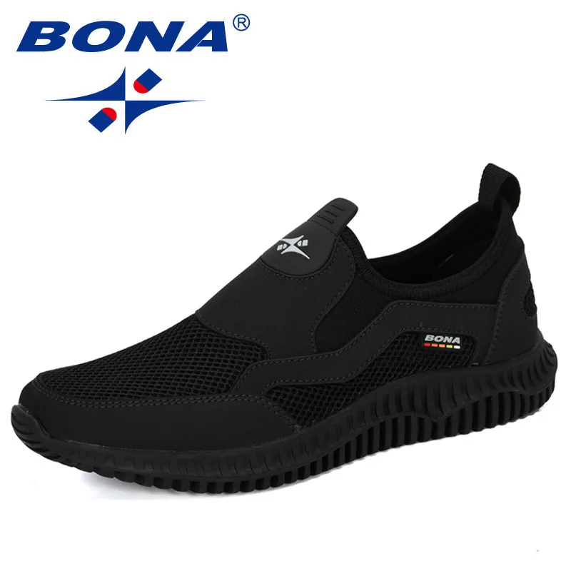 

BONA 2020 New Arrival Mesh Breathable Krasovki Shoes Men Super Light Casual Shoes Man Tenis Masculino Sneakers Male Footwear