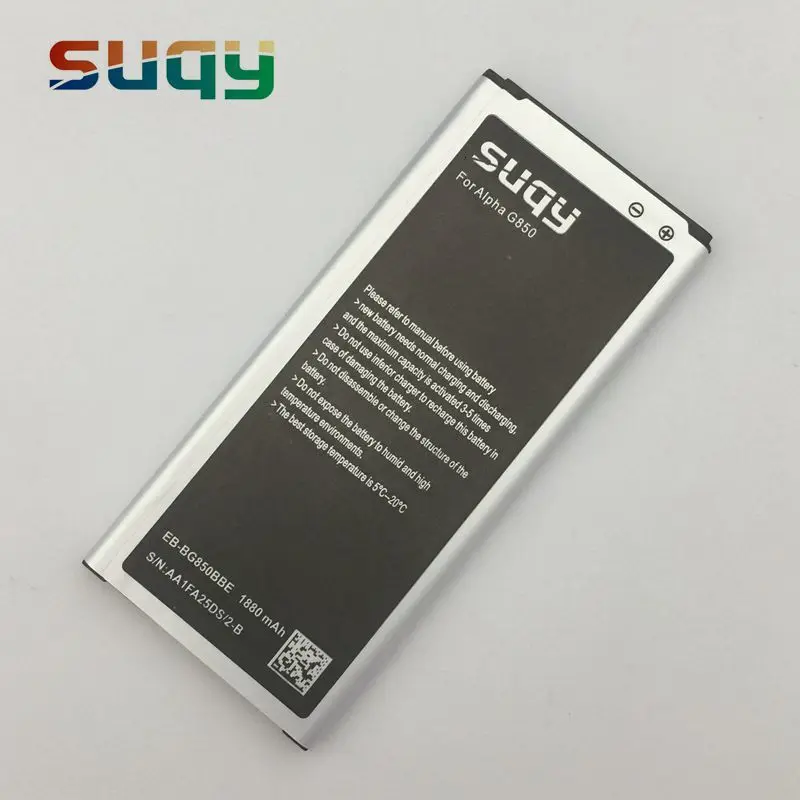 Suqy для galaxy Alpha батарея 1880 мАч EB BG850BBE внутренние сменные батареи Bateria Samsung Galaxy G850F
