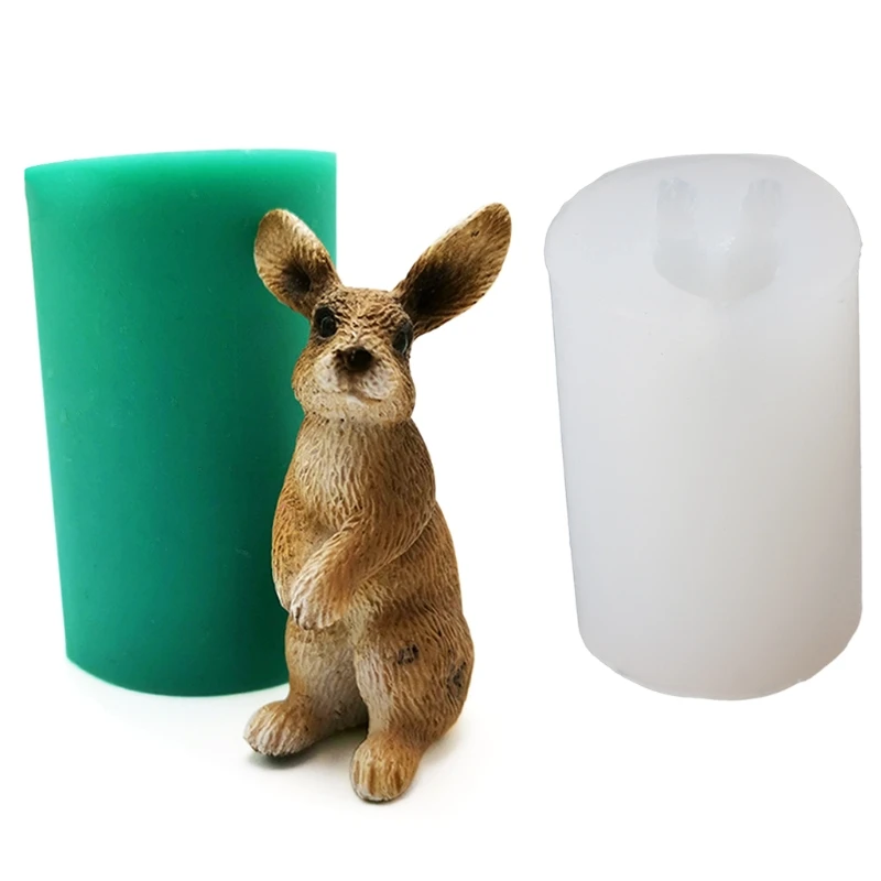 

3D Silicone Rabbit Cake Decor Mold Easter Rabbit Decor Candle Soap Resin Mold