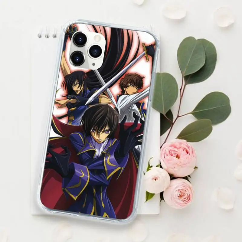

Code Geass Japan anime Phone Case for iPhone 11 12 mini pro XS MAX 8 7 6 6S Plus X 5S SE 2020 XR Luxury brand shell funda