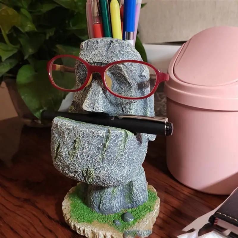 

1Pc Creative Statue Shaped Pen Brush Holder Home Office Storage Container
