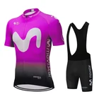 Новинка Movistar, велосипедная одежда, мужские комплекты для велоспорта, летняя одежда с коротким рукавом для шоссейного велосипеда, Мужской комплект из Джерси для горного велосипеда, спортивная одежда