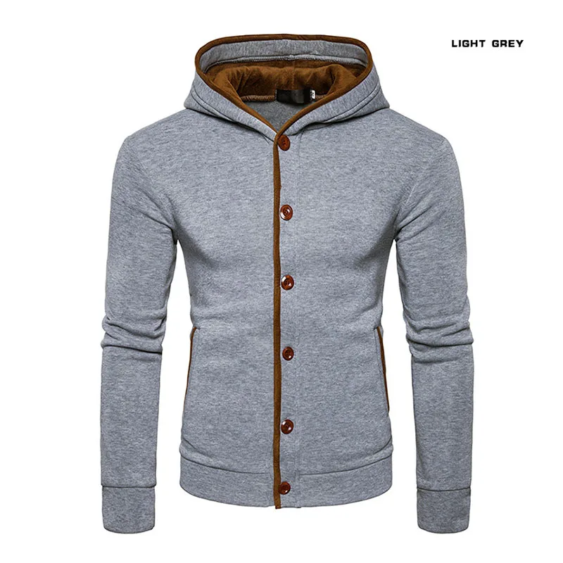 Мужские толстовки 2020 брендовая спортивная одежда с длинным рукавом однотонная