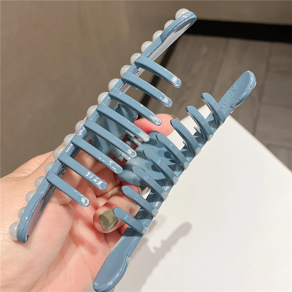 

Elegant Pearls Beads Hair Claws Crab Clip Hair Accessories Women Hair Clips Ladies Fashion Headwear Chic Hairgrip