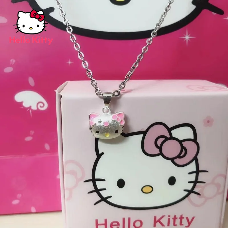 Ювелирные изделия Hello Kitty Аксессуары из стерлингового серебра S925 пробы простое