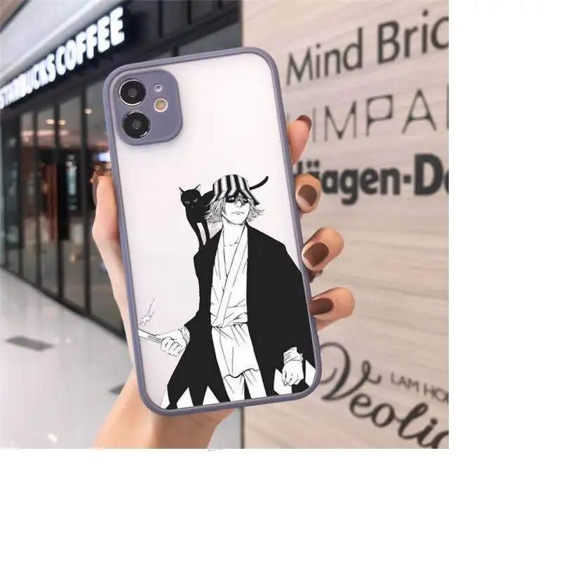 

Japanese anime Bleach Phone Cases matte transparent For iphone 7 8 11 12 plus mini x xs xr pro max cover