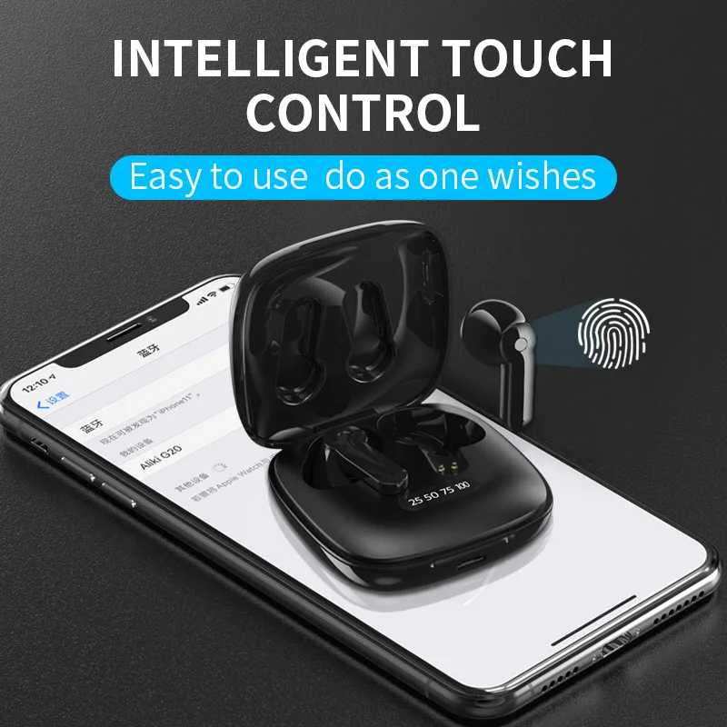 NBL 5 0 наушники вкладыши TWS Bluetooth Беспроводной глубокий бас светодиодный Мощность
