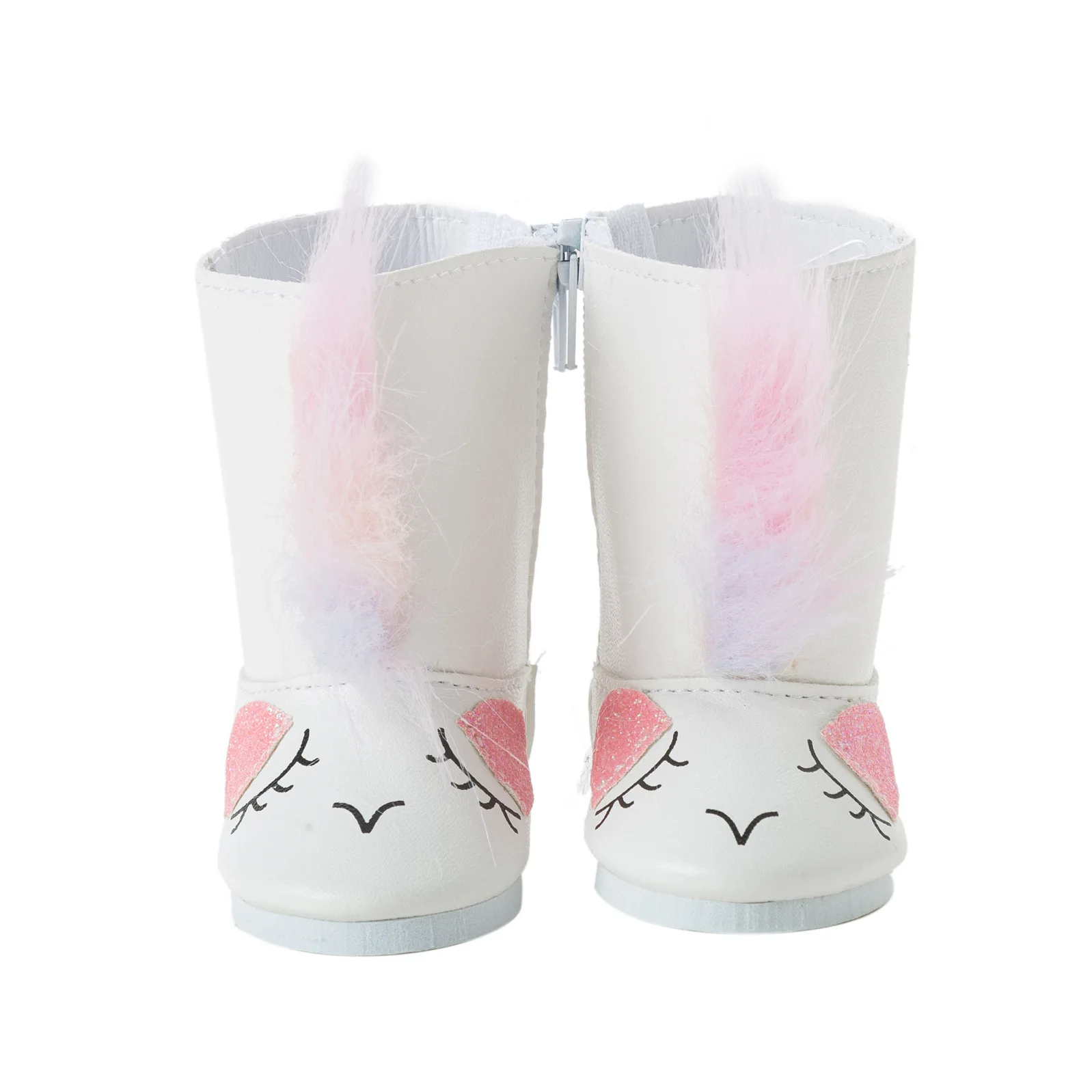 

American Fit 18 inch Girl Baby New Born Doll Accessories Shoes 43 cm Plush Cat Face Boots For Baby Birthday Gift