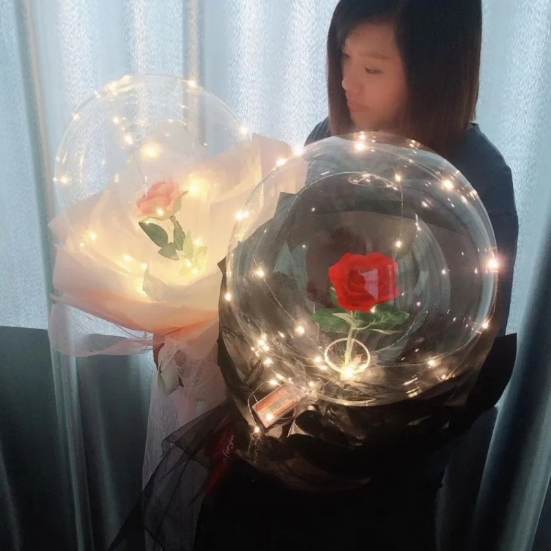 Белый картон с лампой волнистый шар роза цветок букет Свадебный декор поп волна