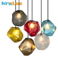 nordic led diamond ball pendant lights g9 glass kitchen suspension lamp dining room bedroom home decor hanging lighting fixtures