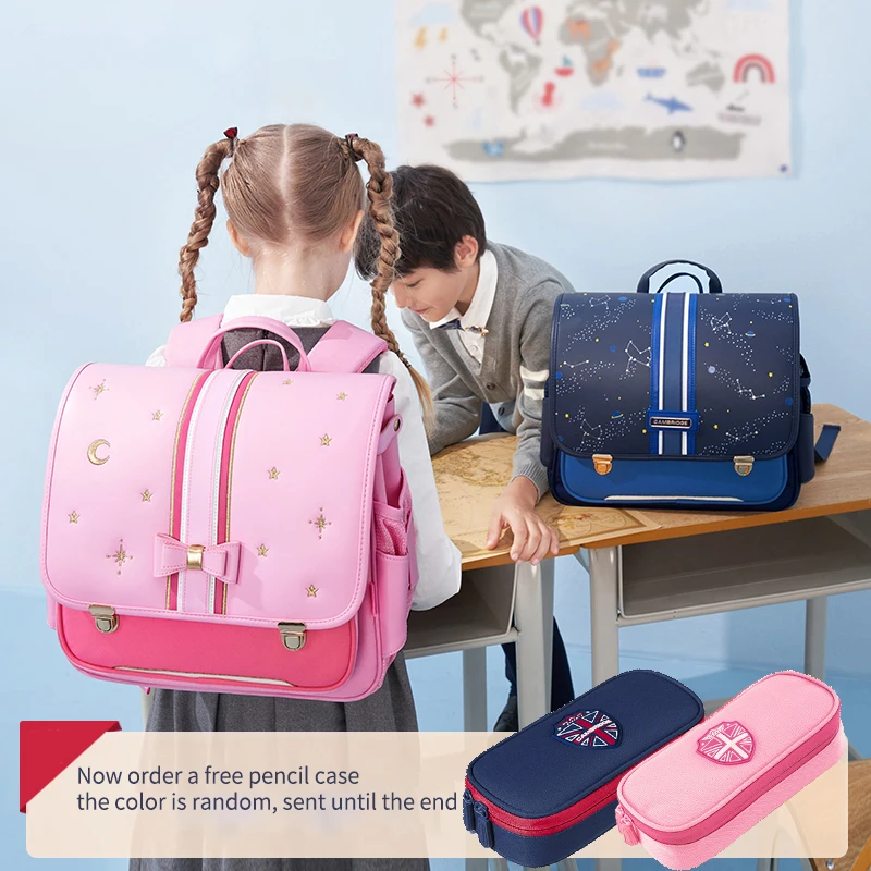 Horizontal Waterproof Children Schoolbags For Boys Girls Orthopedic Backpack Kids Book Bag Primay School Mochila Bolsa Infantil