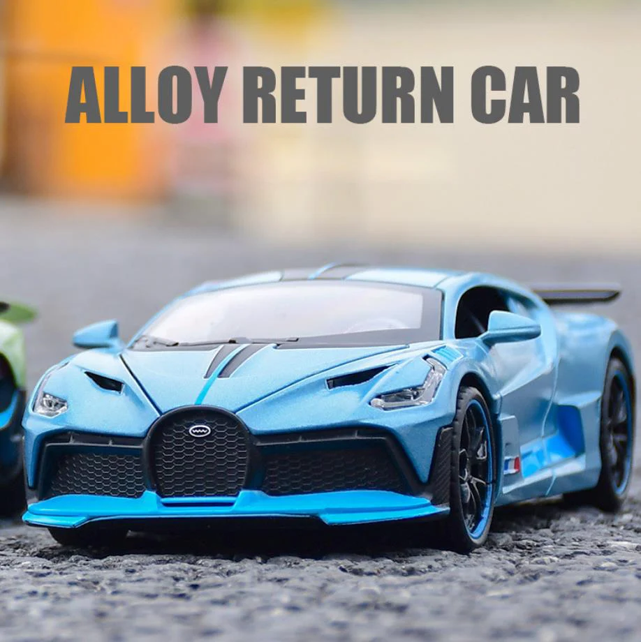 Популярная модель спортивного автомобиля Bugatti divo масштаб 1:32 металлическая с