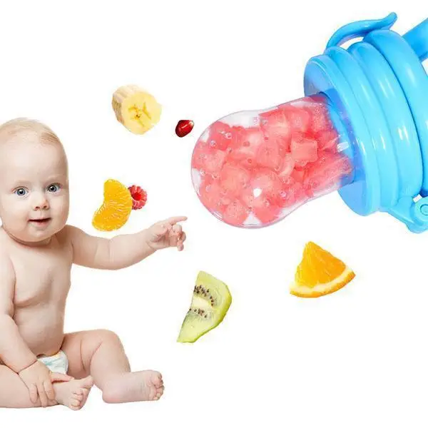 

Baby Food Feeder Teeth Pacifier Baby Food Feeder Pacifier Fresh Fruit Feeder Infant Teething Toy Nibbler Teether Safe Silicone P
