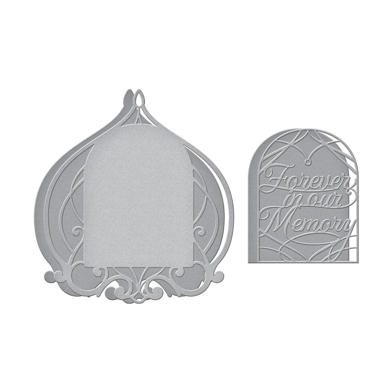 

New Cutting Dies for 2021 Background Frame 3D Banner Label Stamp Embossing Photo Album Clear Stamps Hollow Cutter Big Shot DIY