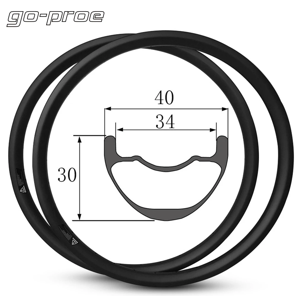 GO-PROE 29er Plus MTB Carbon Rim 40mm * 32mm XC AM Hookless Tubeless Ready For Cross Country All Mountai Downhill Enduro Wheels | Спорт и