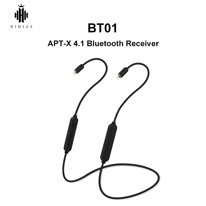 

HIDIZS BT01 APT-X HiFi Audio 4.1 Bluetooth Receiver Portable Premium Bluetooth cable with 2pin/0.78mm made for MS4 MS1