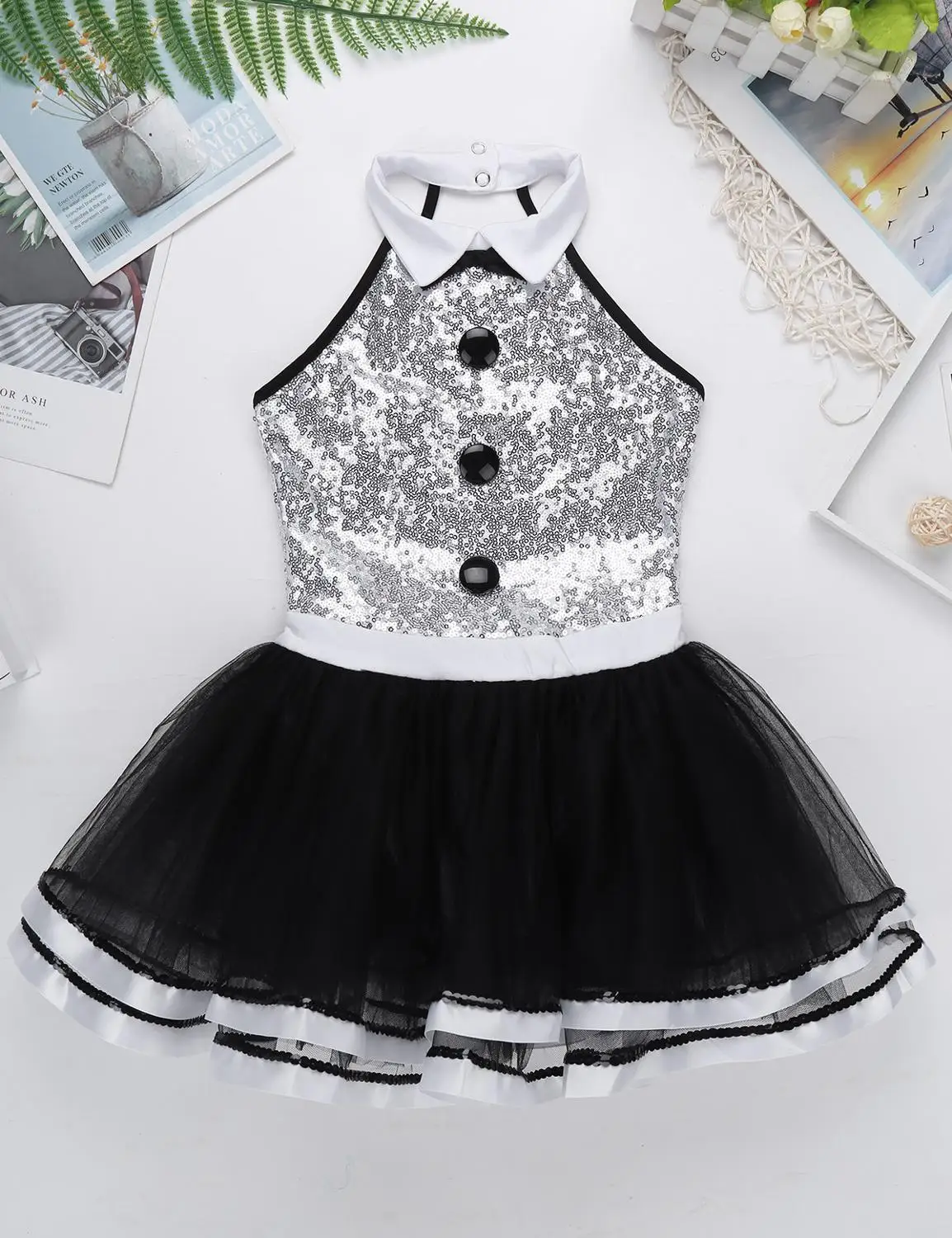 Детское платье пачка с блестками для девочек|Костюмы девочек| |