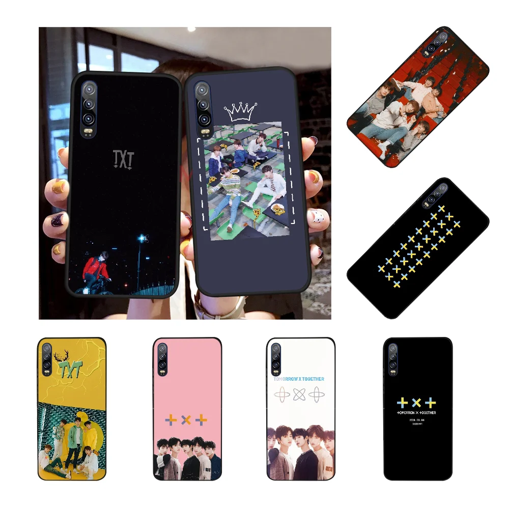NBDRUICAI TXT черный ТПУ мягкий резиновый чехол для телефона Huawei P30 P20 P10 P9 P8 Mate 20 10 Pro