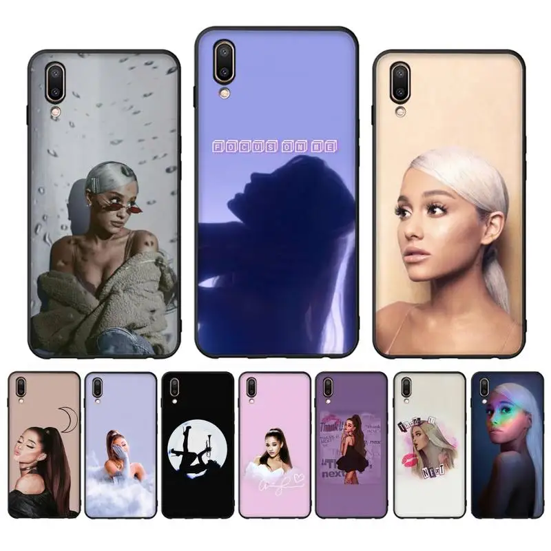 

7 Rings Ariana Grande Phone Case For Oppo Reno Realme C3 6Pro Cover For vivo Y91C Y17 Y19 Funda Capa