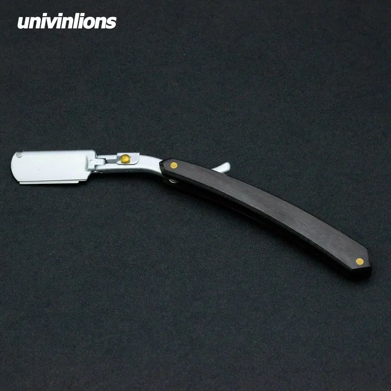 Складная деревянная бритва Univinlions для парикмахера мужская и женская портативная