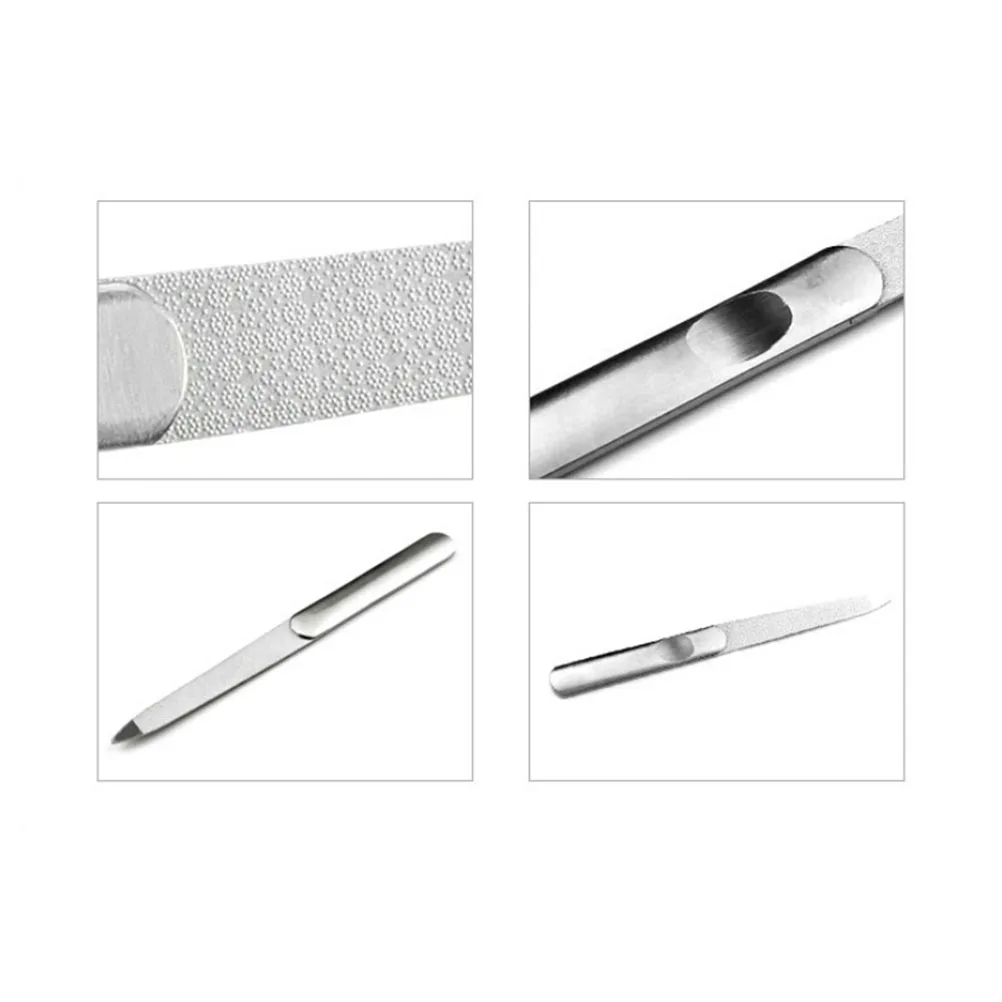 

1Pc Professional Stainless Steel Nail File Double Side Fold Grinding Rod Manicure Pedicure Scrub Nail Arts Tools Nail Files
