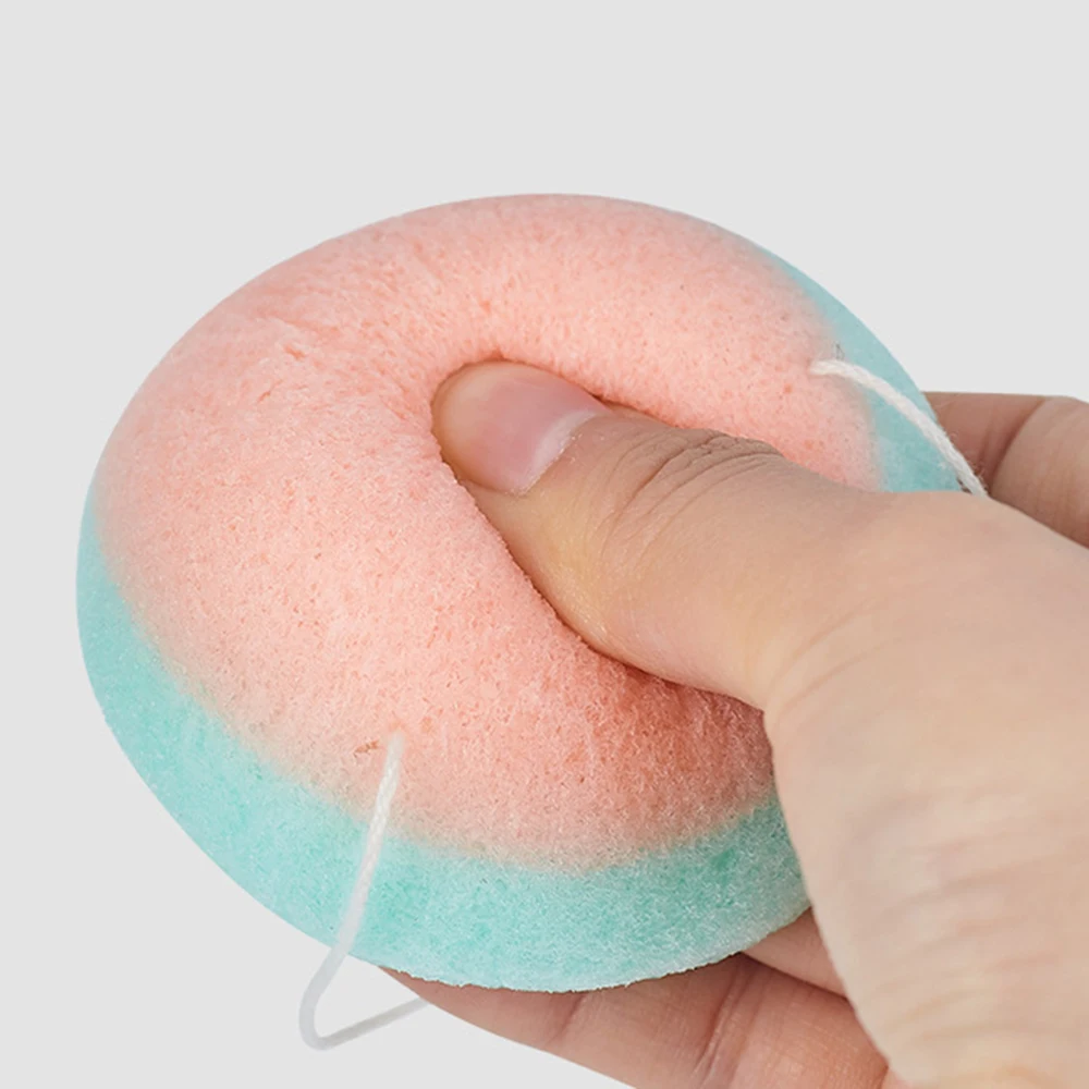 1 шт. натуральный аморфофаллюс коньяк Очищающая губка для мытья лица Губка для очищения лица Уход за лицом пудра для лица, макияж инструменты TSLM1