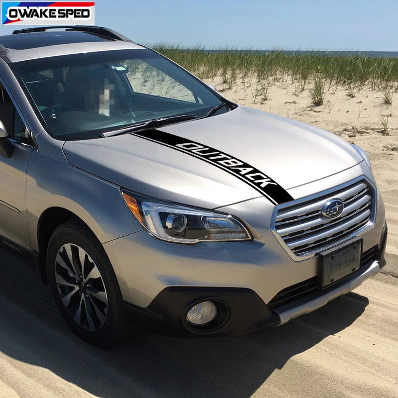 Спортивные гоночные полосы автомобильная наклейка на капот для Subaru Outback декор