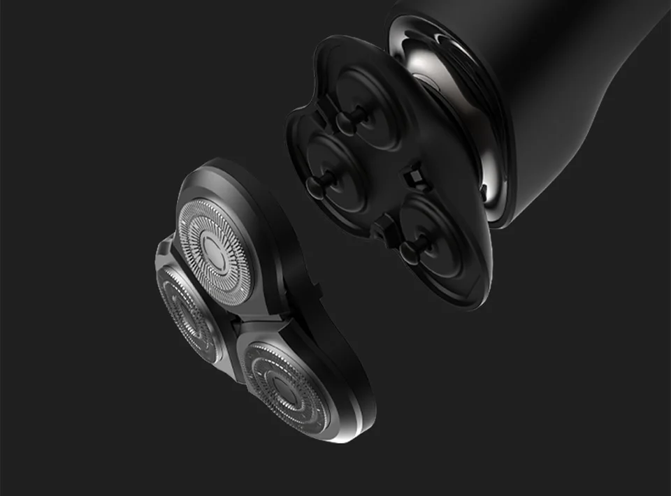 Xiaomi Mijia электробритва Для мужчин бритвы 3 голову Flex сухой мокрой моющиеся основной-Sub двойной лезвия Turbo+ режим удобные чистке