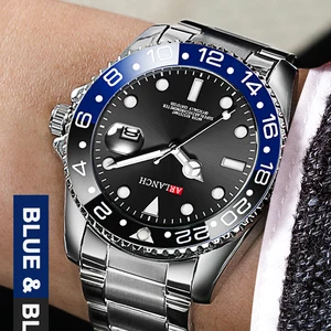 ARLANCH Hot Sell Men's Quartz Watch Top Brand Luxury Fashion Waterproof Watches Stainless Steel Busi