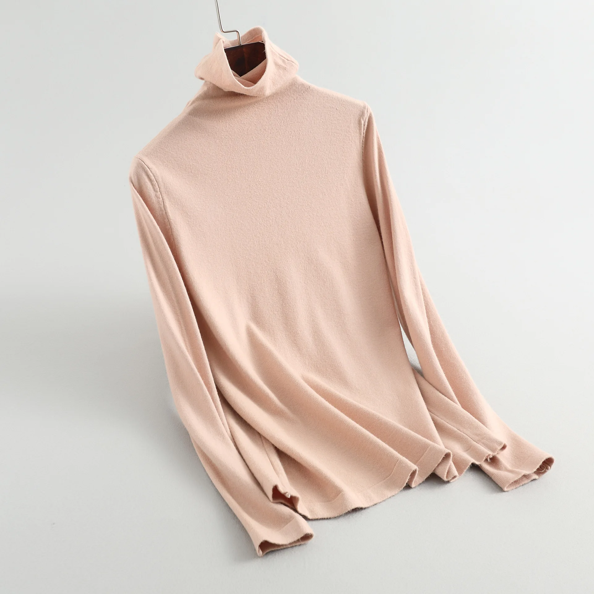 

Spring and Autumn Slim Women Turtleneck Long-sleeve Bottoming Knit Tops Female Sweater Pullover Tops NS1639