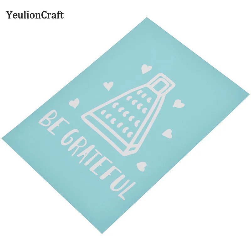 YeulionCraft надпись печатная самоклеющаяся шелкографическая печать для DIY Футболка подушка ткань картина бумага украшение дома