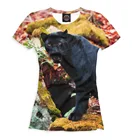 Футболка женская Пантера (животные)