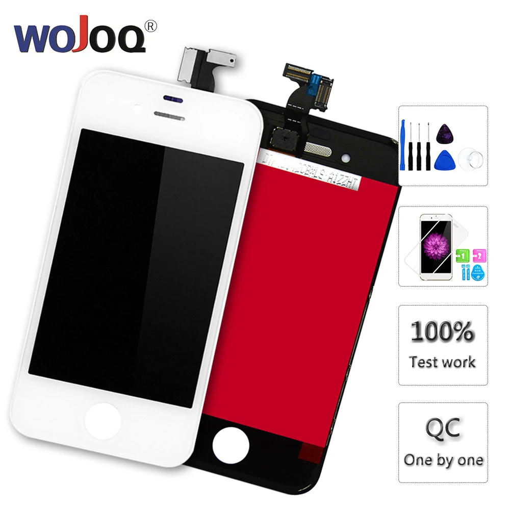 ЖК дисплей AAA для iPhone 4 5 5c сменные детали с сенсорным дигитайзером в сборе