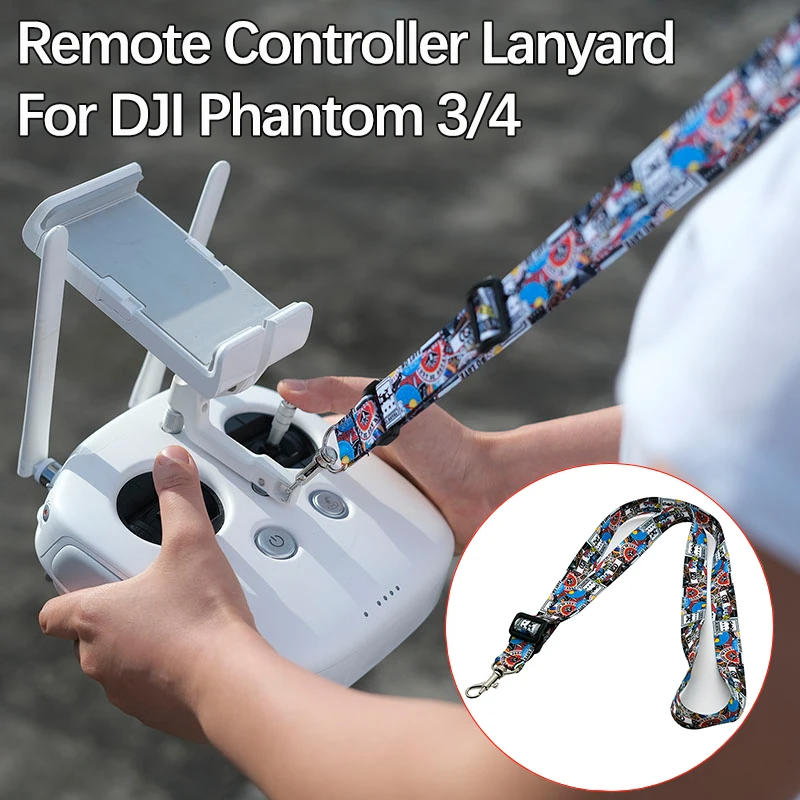 

Remote Controller Lanyard For DJI Phantom 3A 3P 3S SE 4K Neck Strap Phantom 4A 4P V2.0 Drone Shoulder Rope Buckle Accessories