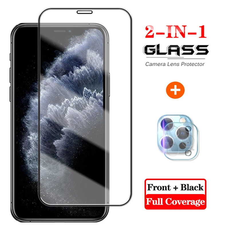 

2-in-1 Camera Protection Film For IPHONE 11 Pro Max Cover Phone Lens Tempered Screen Protector Case For iphone 11 11Pro 11ProMax