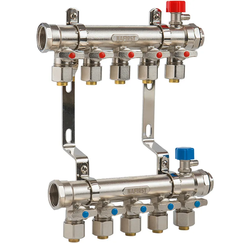 2 8 канальный напольный нагревательный коллектор распределительный для 20 мм