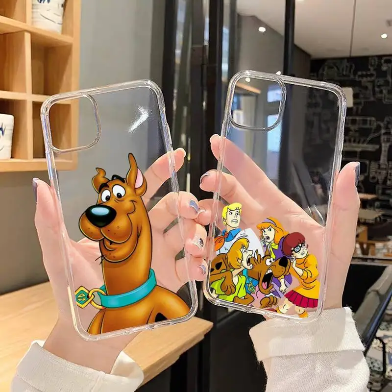 

Scooby Doo funny cartoon Phone Cases Transparent for iPhone 6 7 8 11 12 s mini pro X XS XR MAX Plus SE cover funda