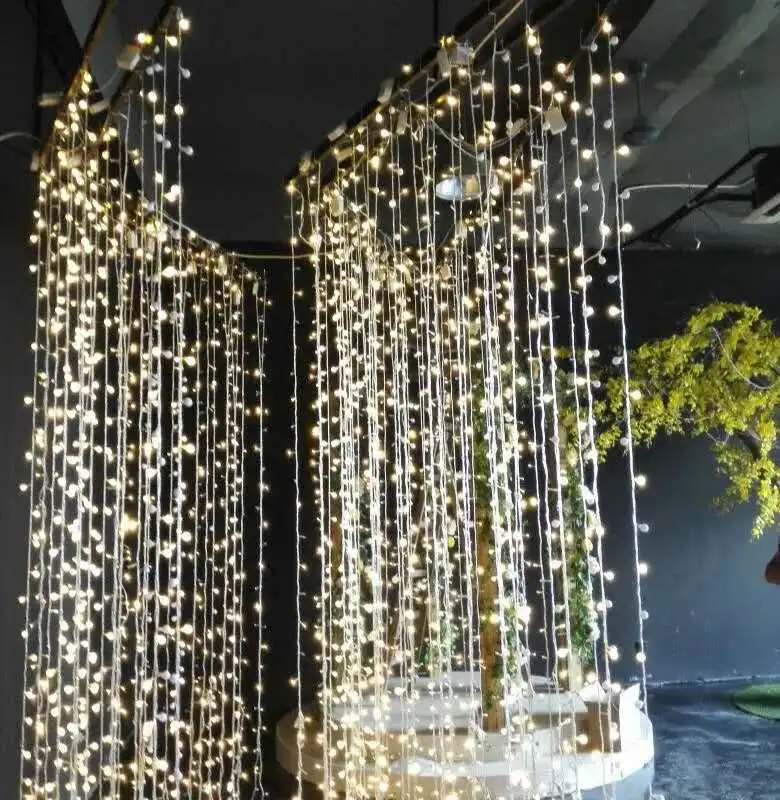 عيد الميلاد Led أضواء الستار جارلاند 3X1M 3X3M 6X3M LED سلسلة الجنية ديكور في الهواء الطلق داخلي ديكورات منزلية لحفل الزفاف صافي ضوء