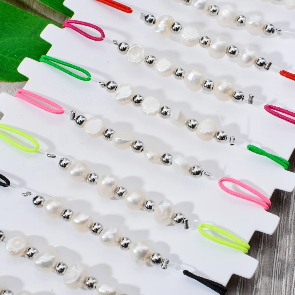 12 шт/лот ручной работы модные жемчужные эластичные браслеты с подвесками набор