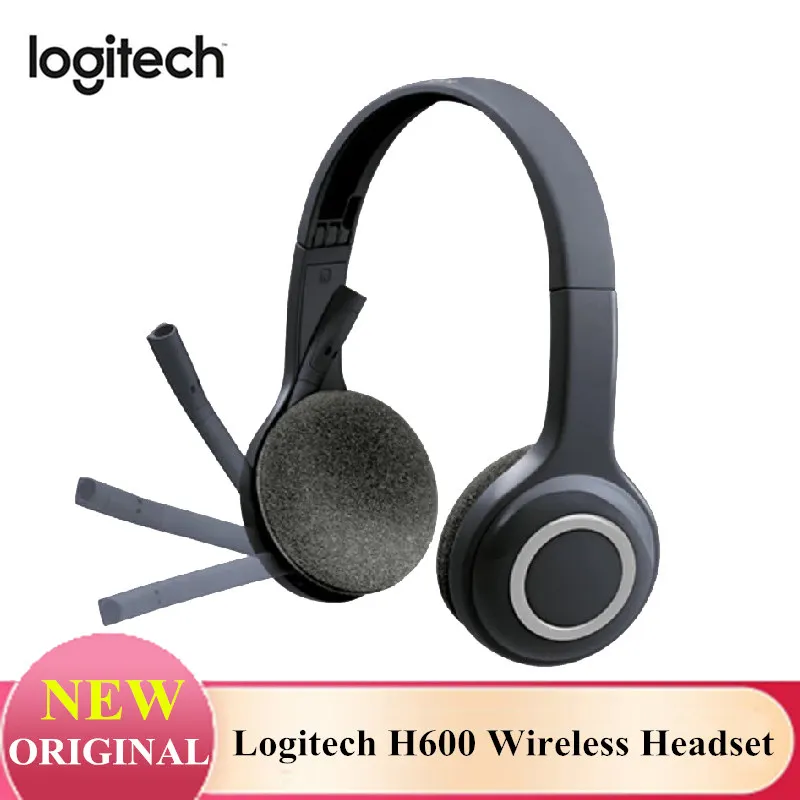 Original Logitech H600 Wireless Headset 2.4GHz Over-The-Head Gaming Stereo Portable Earphones with Microphone | Электроника