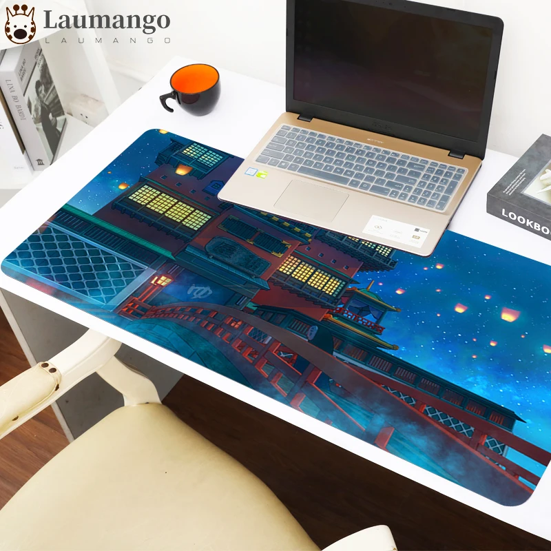 

Large mouse pad 800x300mm Spirited Away Hd graphic design durable rubber game mouse pad