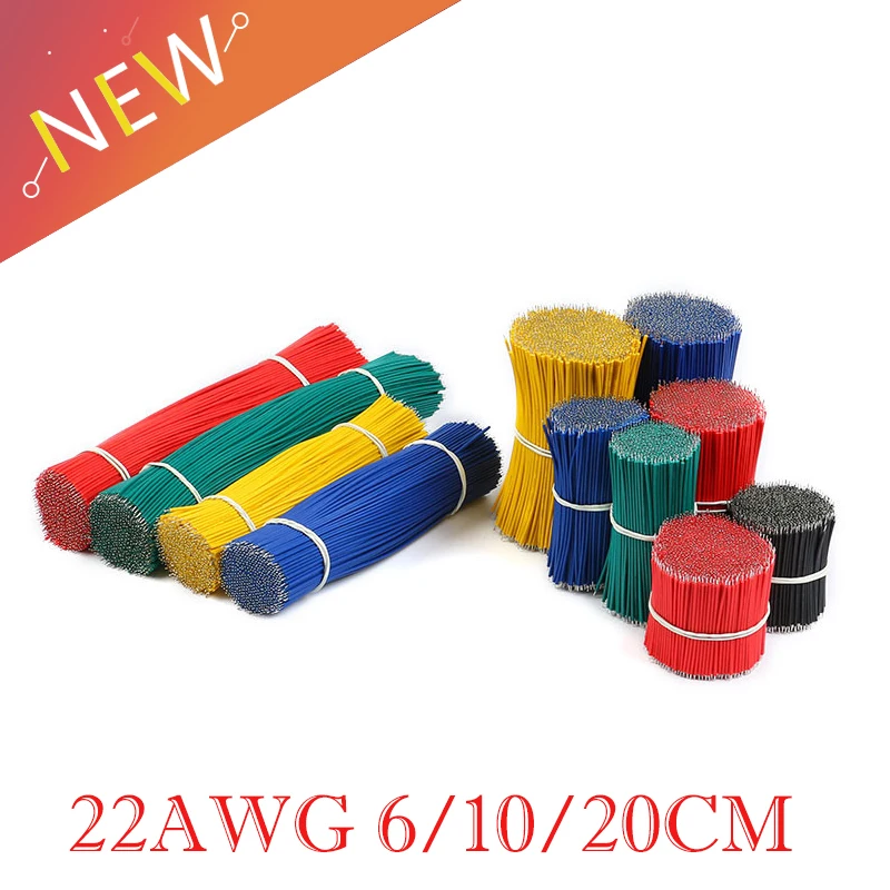 100 шт. Олова покрытием Макет кабель для пайки ПП 22AWG Fly перемычки провода Олово
