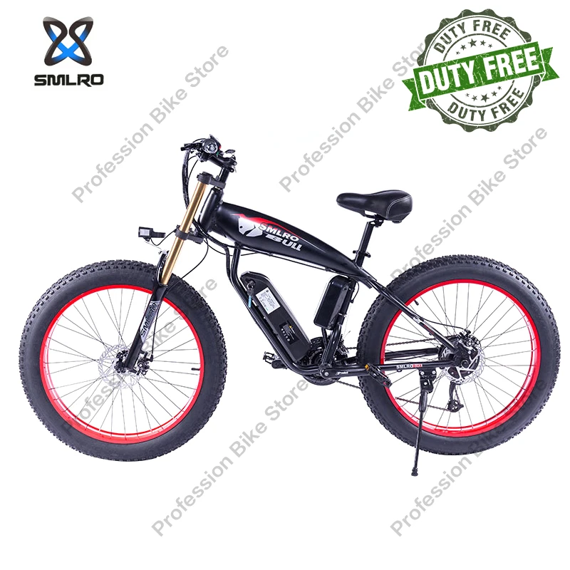 

Электрический велосипед SMLRO S10 S10S BULL для взрослых, 750 Вт, 48 В, 18 Ач, электровелосипед с колесами 26 дюймов, подвижный горный велосипед с толстыми...