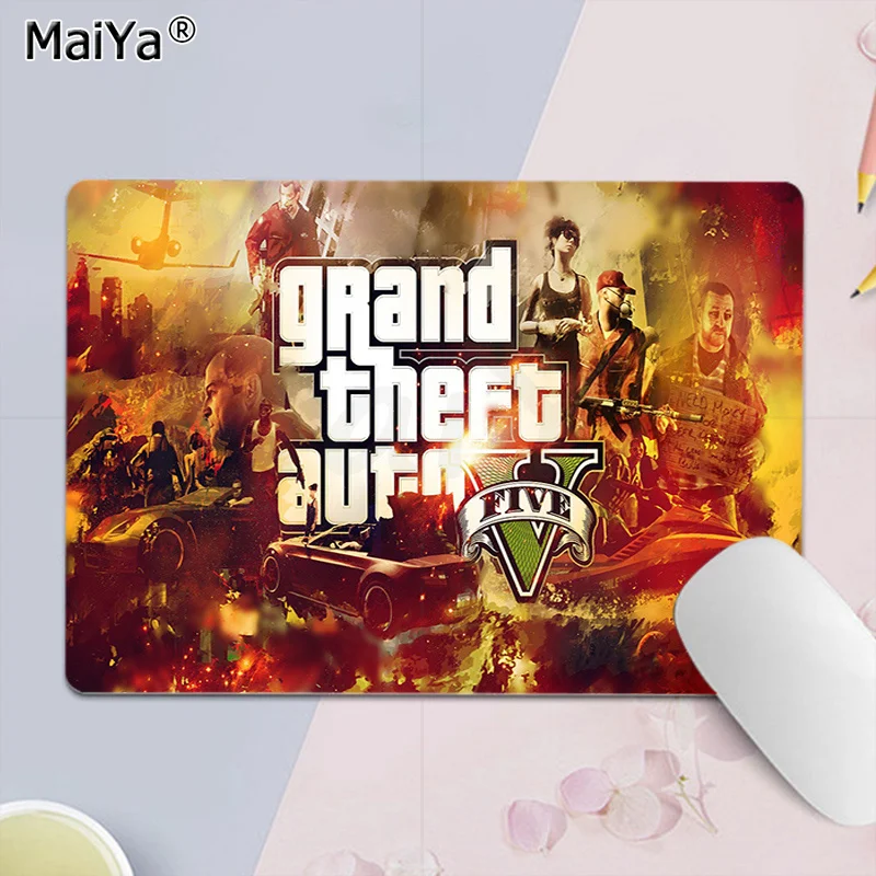 

Game V Grand Theft Auto Grand Theft Auto V Rockstar Silicone Pad to Mouse Game Smooth Writing Pad Desktops Mate gaming mouse pad